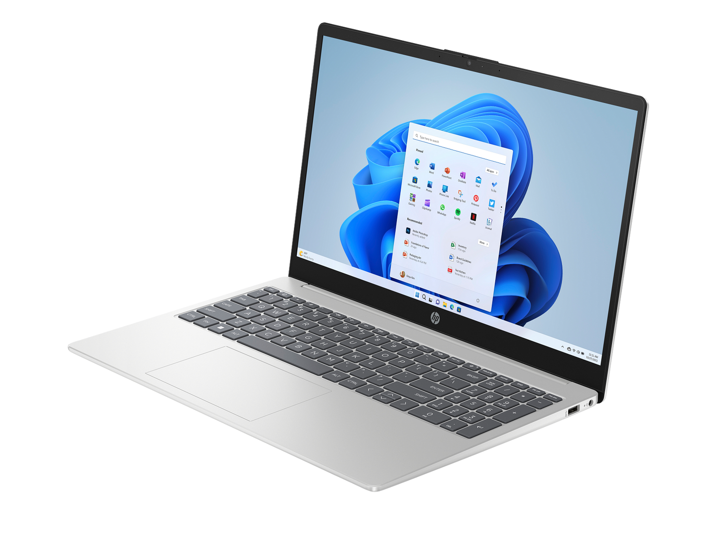 HP 15-FC0894AU 15.6 Inch FHD Laptop, AMD Ryzen 7 7730U, 8GB RAM, 256GB SSD, Windows 11 Home, Microsoft Office 2024, Silver