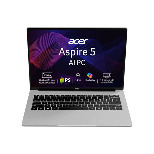 Acer Aspire 5 A514-54H, Intel Core Ultra 5 125H Processor, 16 GB RAM, 512 GB SSD, 14 Inch, FHD, Windows 11 Home, Silver