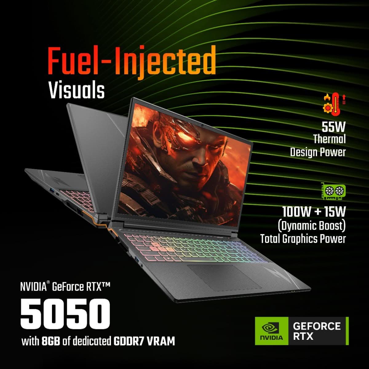 Acer NITRO 5 PRO, Gaming Laptop, Intel Core i7 14650HX, NVIDIA GeForce RTX 5050 - 8 GB GDDR7, 16 GB RAM, 1 TB SSD, FHD 16 Inch/40.64 cm, 165Hz, Windows 11 Home and MS Office, Dark Grey, Backlight Keyboard, 2.5kg, AN5P16-74G2