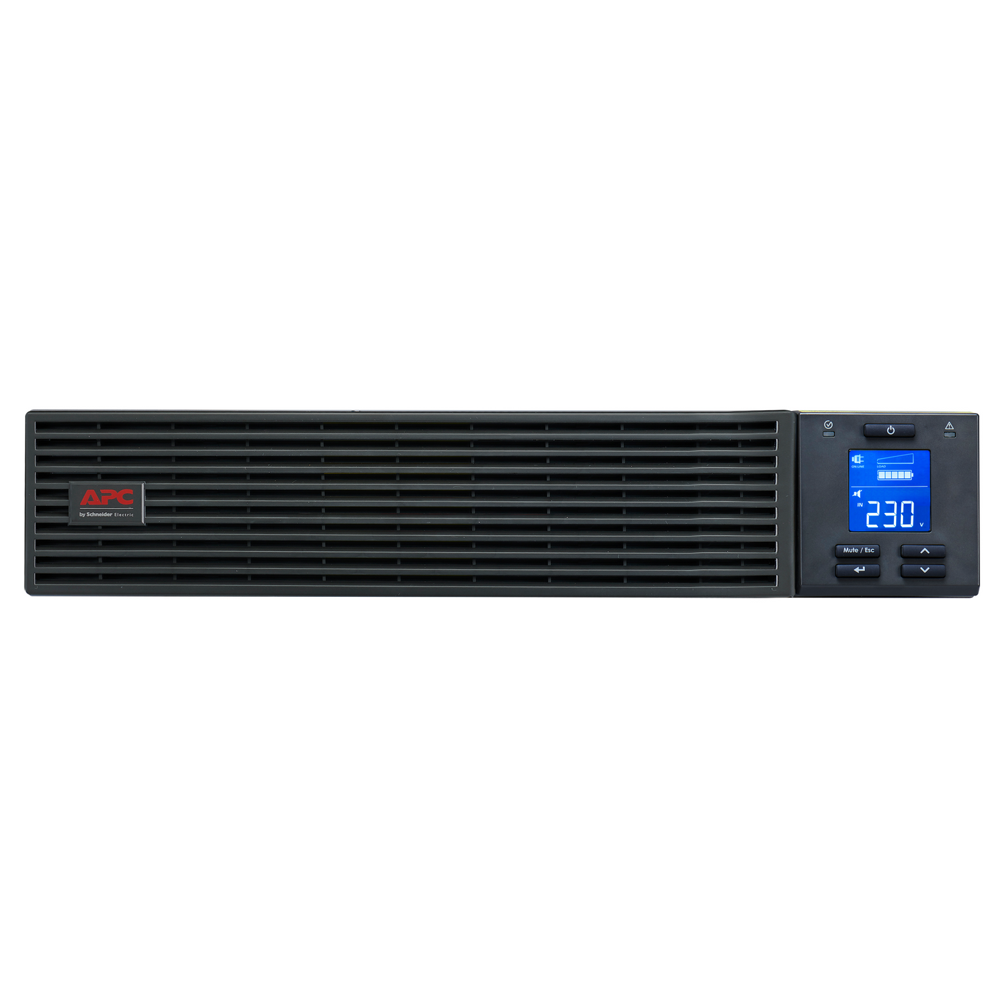 APC Easy UPS On-Line SRV3KUXI-IN - 3000VA/ 2400W | 230V | 3 India 3-pin 6A + 1x Hard wire 3-wire(1P+N+E) Outlets | Rackmount 2U | Intelligent Card Slot | Visual LCD and Audible Alarms | No battery, W/O rail kit | 2 years Warranty