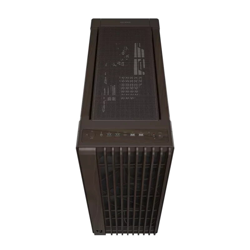 ASUS ProArt PA602 Wood Edition Retro Brown, E-ATX Mid Tower PC Case