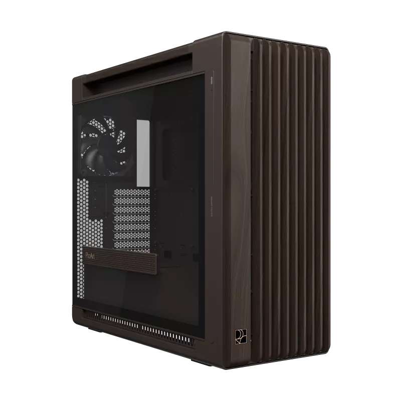 ASUS ProArt PA602 Wood Edition Retro Brown, E-ATX Mid Tower PC Case