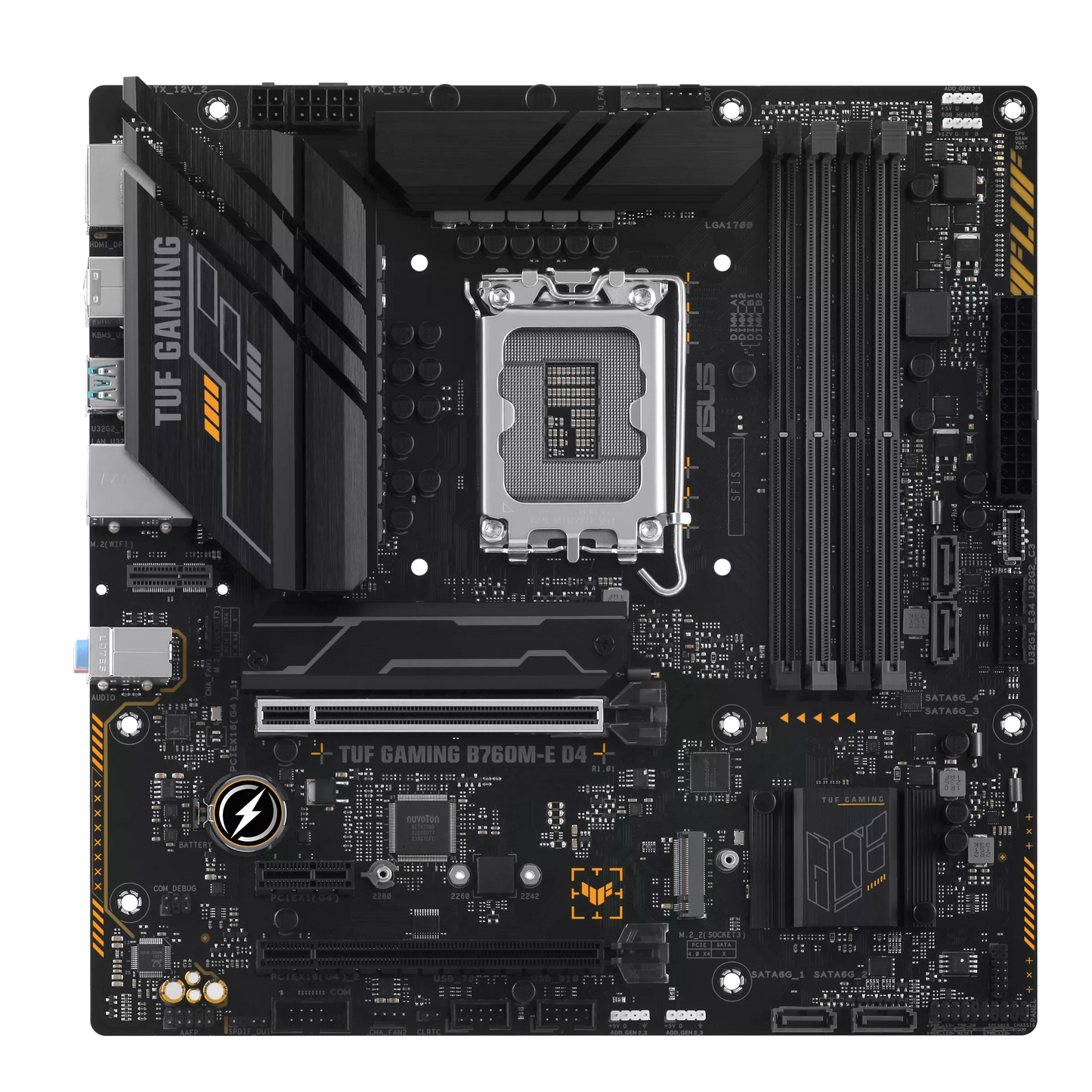 ASUS TUF GAMING B760M-E D4 DDR4 MOTHERBOARD