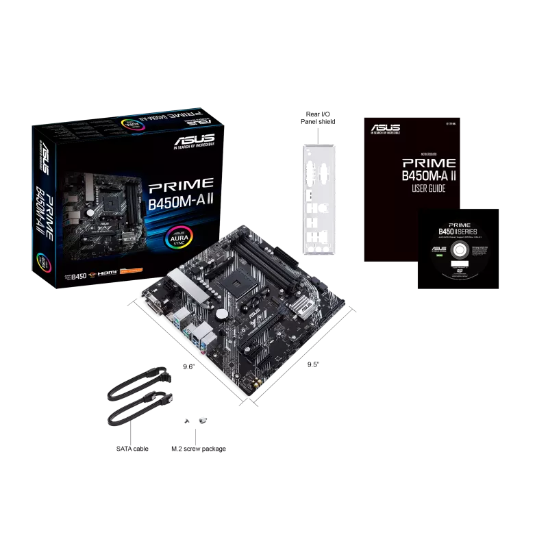 ASUS PRIME B450M-A II AMD AM4 MOTHERBOARD