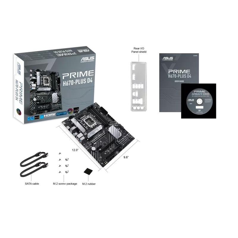 ASUS PRIME H670-PLUS DDR4 INTEL LGA1700 MOTHERBOARD