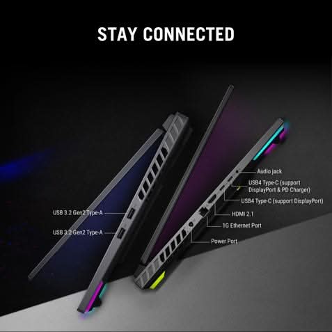ASUS ROG Strix G16 G614PM-TS219WS, AMD Ryzen 9 8940HX, 16GB RAM, 1TB SSD, 16 inch 2.5K resolution, Windows 11 Home, Office Home 2024, M365 Basic- 1 Year Validity , Gaming Laptop, 1 Year(s) Warranty, GREY