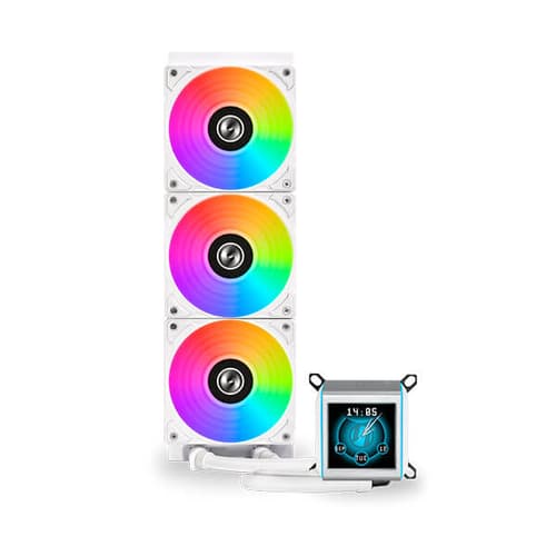 LIAN LI GALAHAD II LCD ARGB 360MM CPU LIQUID COOLER (WHITE) G89.GA2ALCD36W.IN