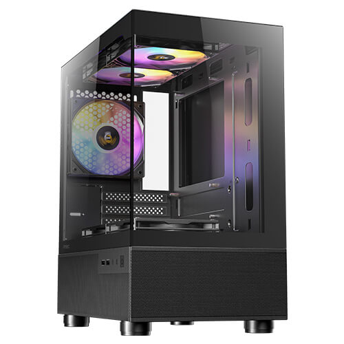 ANTEC CX200M RGB ELITE (M-ATX) MINI TOWER CABINET (BLACK)