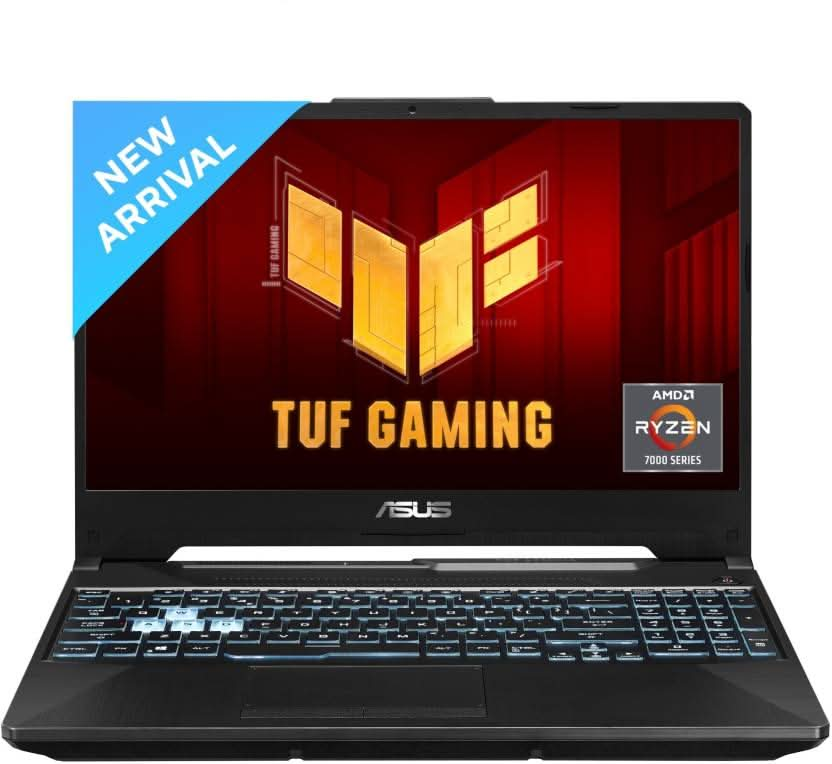 ASUS TUF GAMING A15 AMD RYZEN 7 OCTA CORE 7435HS - (8 GB/512 GB SSD/WINDOWS 11 HOME/4 GB GRAPHICS/NVIDIA GEFORCE RTX 2050) FA566NFR-HN260W GAMING LAPTOP  (15.6 INCH, GRAPHITE BLACK, 2.30 KG)