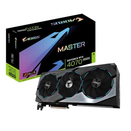 Gigabyte Aorus RTX 4070 Super Master 12GB Gaming Graphics Card