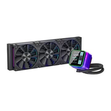 ANT ESPORTS Glacius 360D 360mm ARGB CPU Liquid Cooler ( Black ) ( With LCD Display )