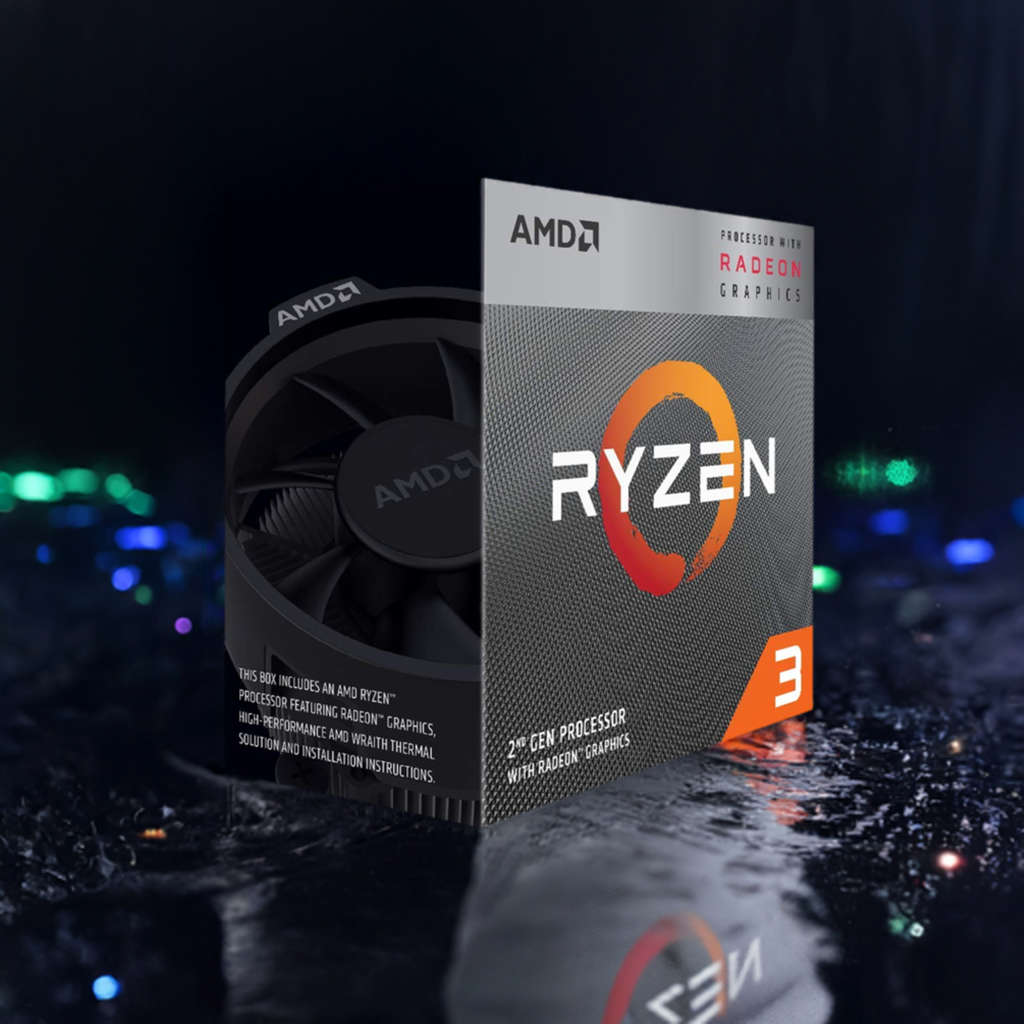 AMD RYZEN 3 3200G 4 CORES UPTO 4 GHZ AM4 PROCESSOR– Vishal