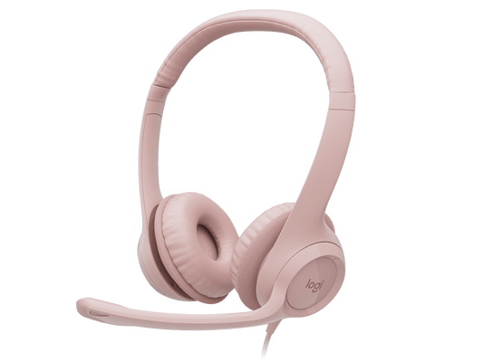 LOGITECH USB HEADSET H390 - ROSE