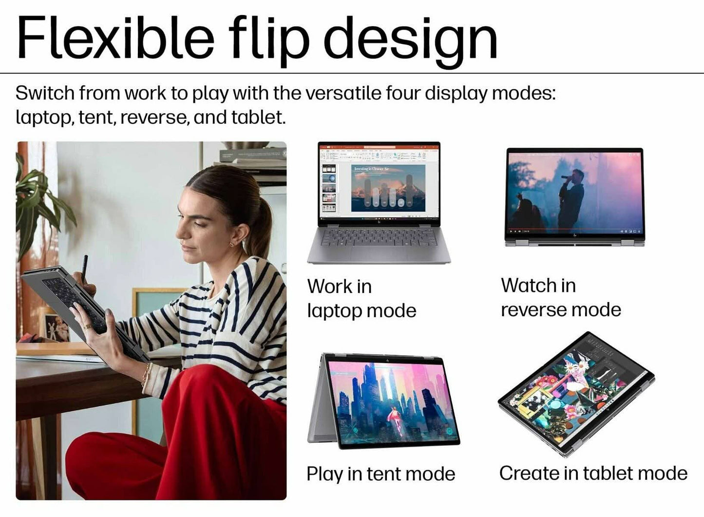 HP OMNIBOOK X FLIP 14 FM0099TU [ULTRA5-226V/16GB/1TB SSD/WIN11 HOME+MS24/14.0" TOUCH/INTEGRATED GRAPHICS/1 YEAR(S)/SILVER]