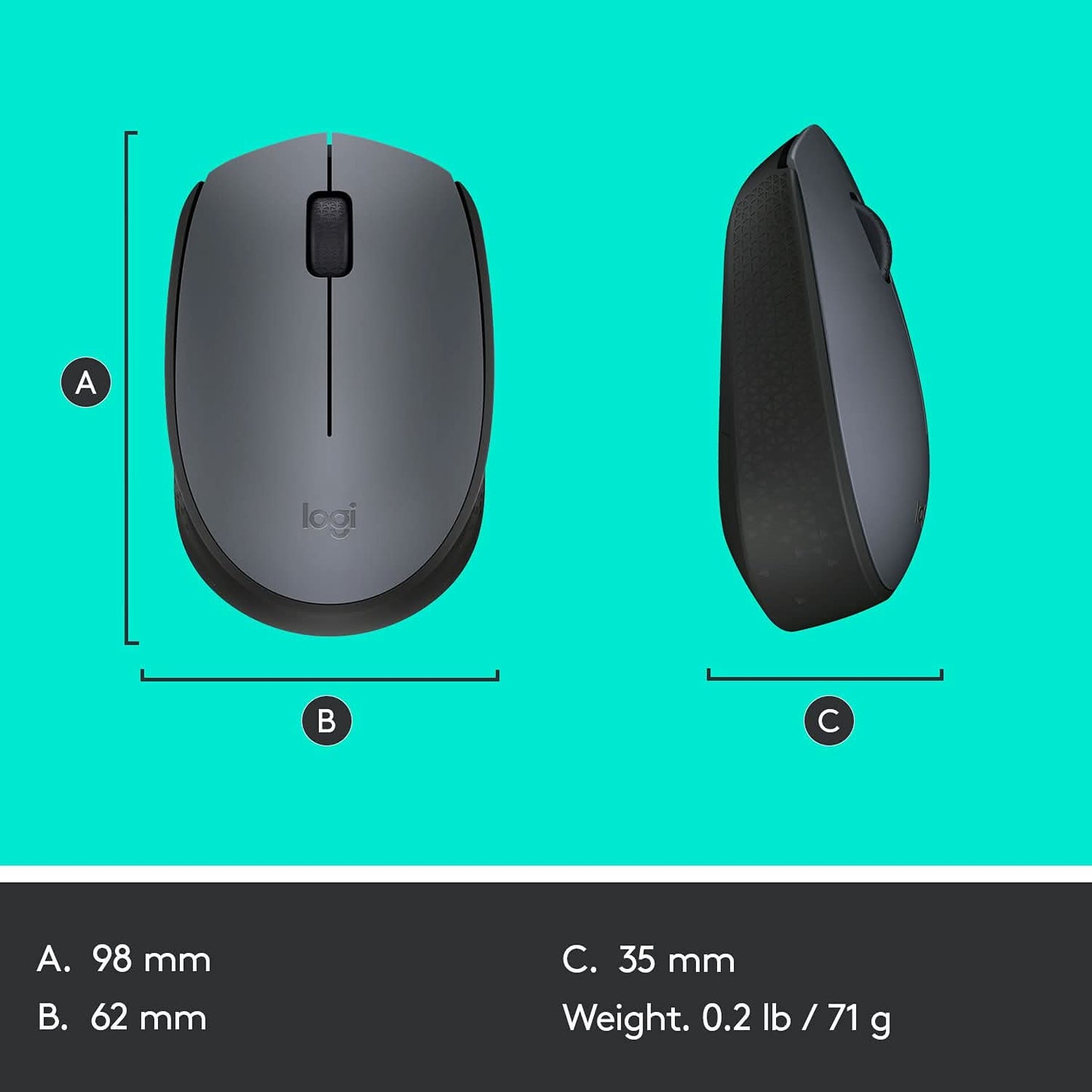 MOUSE-LOGITECH-WIRELESS-M170