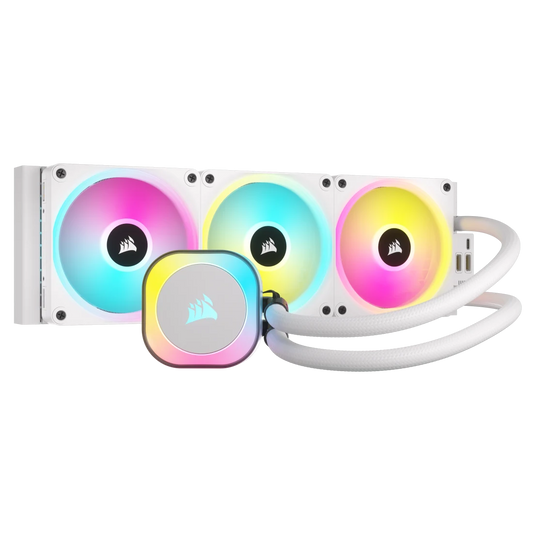 CORSAIR ICUE LINK H150I RGB WHITE ALL IN ONE 360MM CPU LIQUID COOLER (CW-9061006-WW)