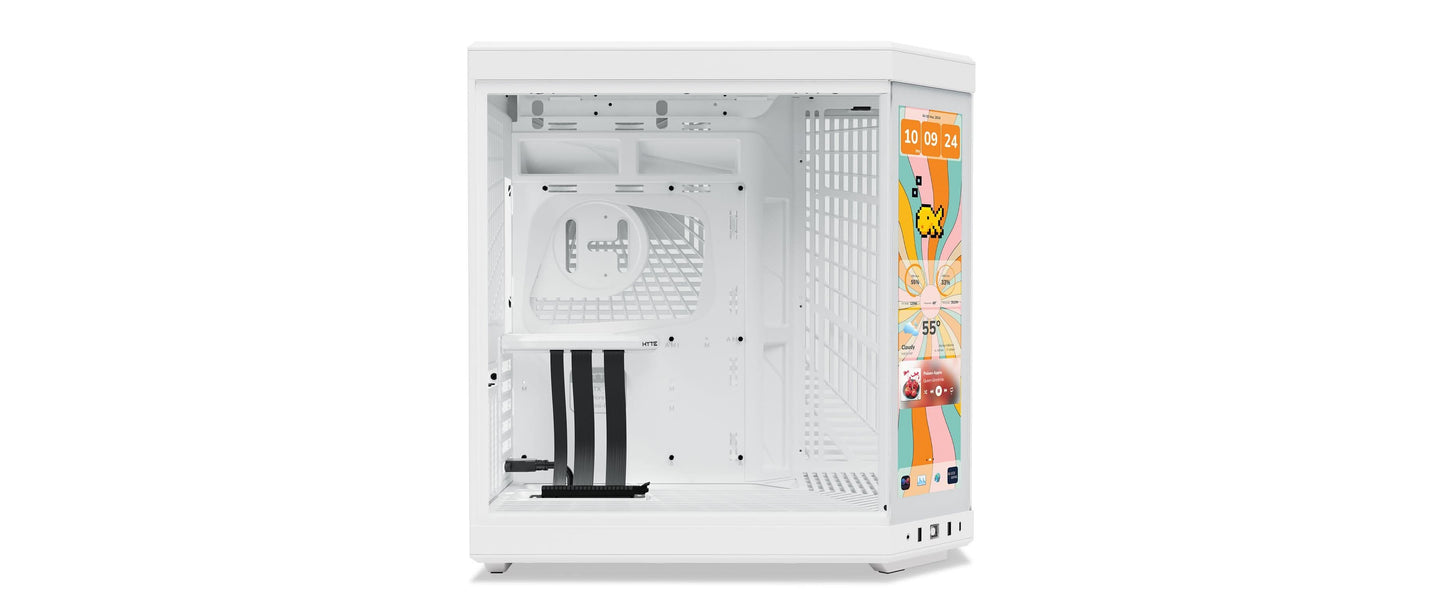 Hyte Y70 touch infinite (E-ATX) Mid Tower Cabinet (Snow White)