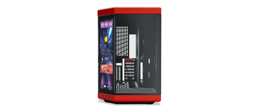 HYTE Y70 Touch Infinite Dual Chamber ATX Mid-Tower Cabinet Red-Black (CS-HYTE-Y70TI-RB)