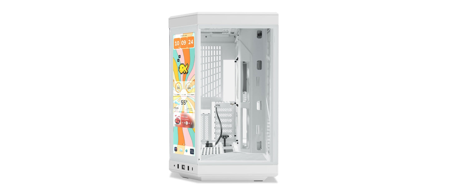 Hyte Y70 touch infinite (E-ATX) Mid Tower Cabinet (Snow White)