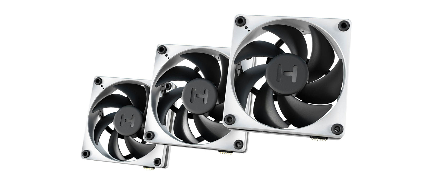 HYTE THICC FP12 FAN 3 PACK BLACK WHITE