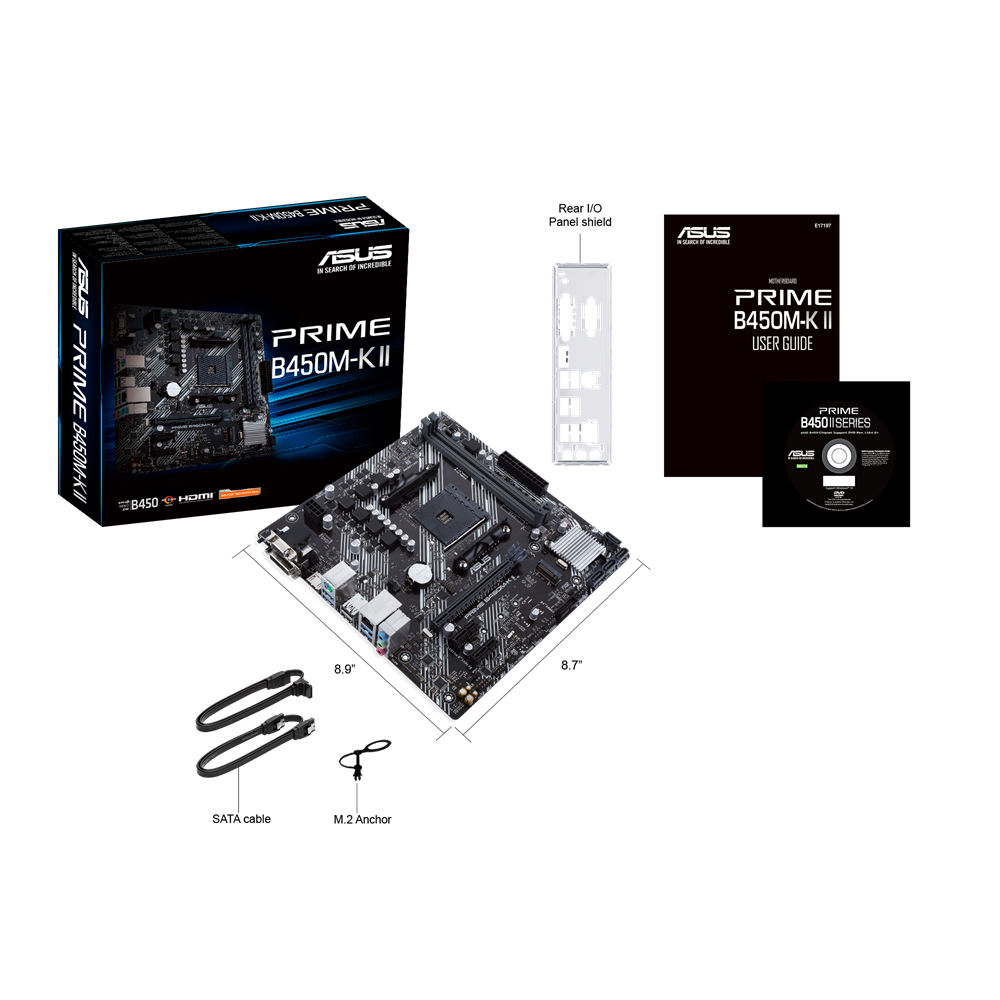 ASUS PRIME B450M-K II MOTHERBOARD