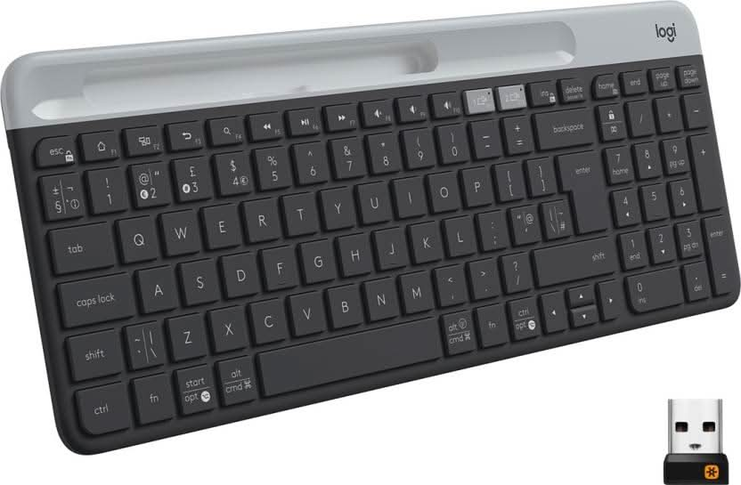 LOGITECH K580 SLIM MULTI-DEVICE WIRELESS KEYBOARD  GRAPHITE