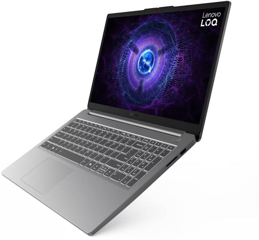 Lenovo LOQ 12th Gen Intel Core i7-12650HX, 16GB, 512GB SSD, GeForce RTX 4050-6GB GDDR6, 15.6 Inch FHD, Win 11 Home, MS Office 2024, Luna Grey, 83LK00D9IN