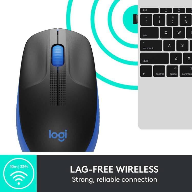 MOUSE-LOGITECH-WIRELESS-M190-BLUE