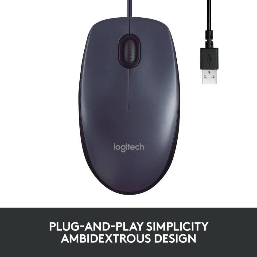 LOGITECH B100 WIRED USB MOUSE