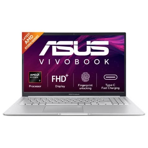 ASUS Vivobook 15, AMD Ryzen 7 170 Processor 16GB, 512GB, AMD Radeon Graphics, 39.62 cms, 15.6 Inch FHD, Windows 11 Home, Office Home 2024 and M365 Basic, 1 Year Validity, M1502NAQ-BQ121WS