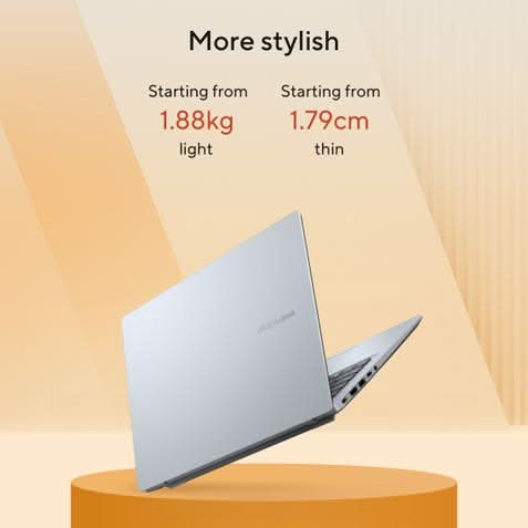 ASUS Vivobook 16 M1607GA-MB029WS (AMD Ryzen AI 7 445, 16GB, 512GB SSD, AMD Radeon Graphics, 16 inch FHD Plus, Windows 11 Home, Office Home 2024 with M365 Basic, 1 Year, Silver
