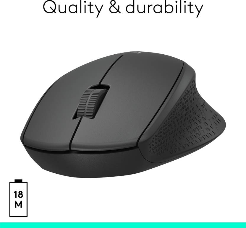 LOGITECH M330 WIRELESS BLACK MOUSE