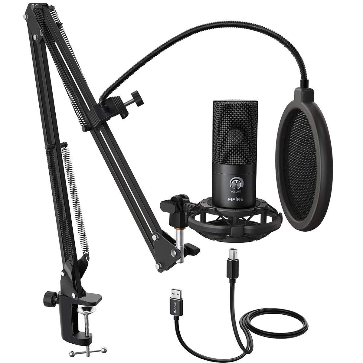 FIFINE T669 - USB MICROPHONE CONDENSER KIT BLACK