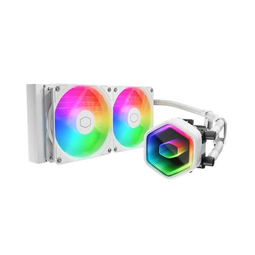 COOLER MASTER MASTERLIQUID 240 CORE II ARGB LIQUID CPU COOLER - WHITE MLW-D24M-A18PA-RW