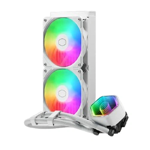 COOLER MASTER MASTERLIQUID 240 CORE II ARGB LIQUID CPU COOLER - WHITE MLW-D24M-A18PA-RW