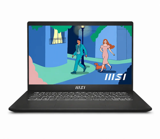MSI Modern 14 C7M-101IN 14 Inch FHD Laptop, AMD Ryzen 7 7730U, 16GB RAM, 512GB SSD, Windows 11 Home, Microsoft Office 2024, Black