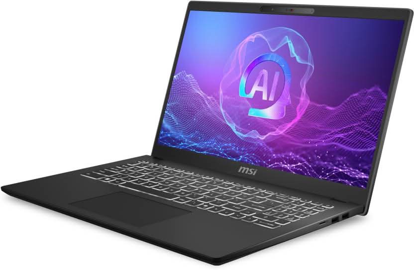 MSI Modern 15 H AI Intel Core Ultra 7 255H - (16 GB/1 TB SSD/Windows 11 Home) Modern 15 H AI C2HMG-233IN Laptop (15.6 Inch, Classic Black, 1.9 Kg, With MS Office)