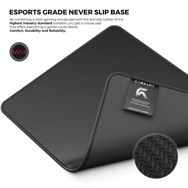 CYBEART GHOST (BLACK) GAMING MOUSE PAD RAPID SERIES 450 MM (L)