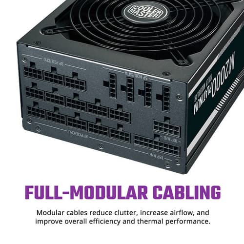 COOLER MASTER 2000W M2000 80 PLUS PLATINUM FULLY MODULAR SMPS