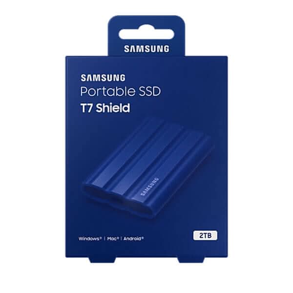 Samsung T7 Shield Blue 2TB External SSD MU-PE2T0R/WW