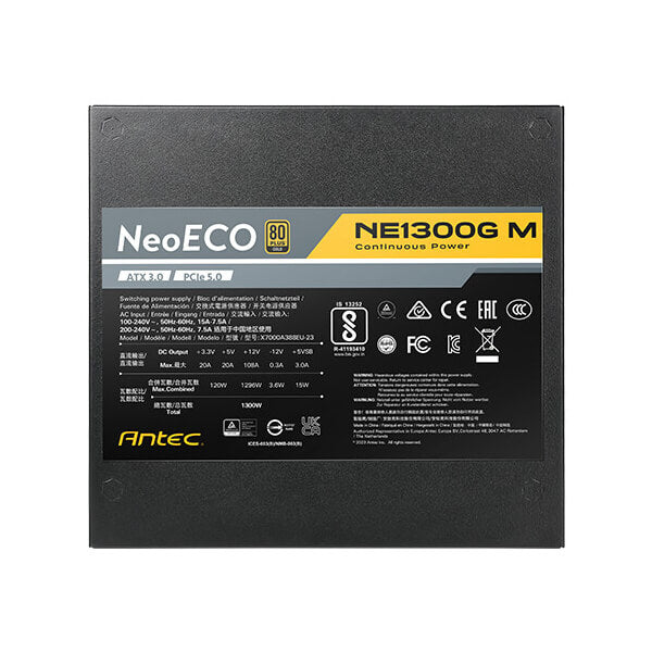Antec NE1300G M ATX 3.0 Full Modular 1300W Power Supply
