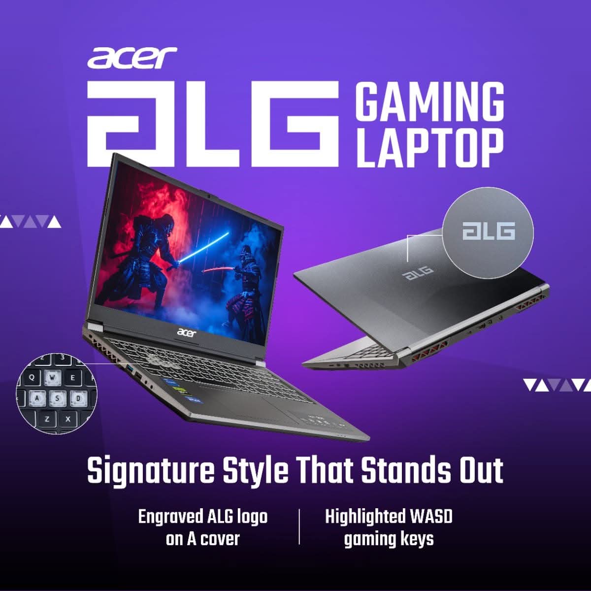 Acer ALG UN.34LSI.014, Intel Core 7-240H, RTX 3050-6GB GDDR6, 16 GB RAM, 512 GB SSD, FHD 15.6 inches 144Hz, Windows 11 Home plus MS Office, Titanium Gray, 1.99kg, AL15G-53