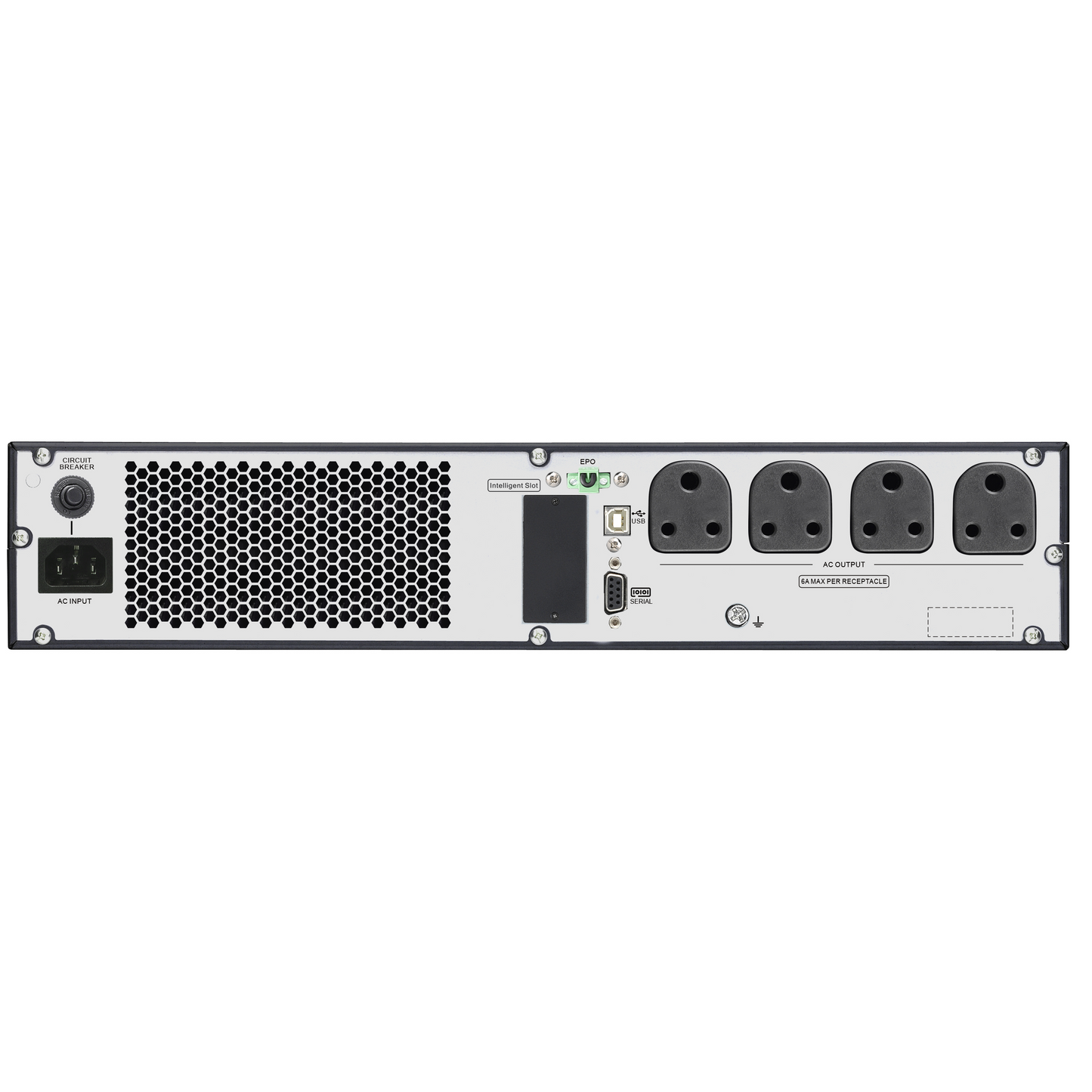 APC Easy UPS On-Line SRV1KL-IN - 1000VA/ 800W | 230V | 4 India 3-pin 6A Outlets | Rackmount 2U | Intelligent Card Slot | Visual LCD and Audible Alarms |W/O rail kit | 2 years Warranty