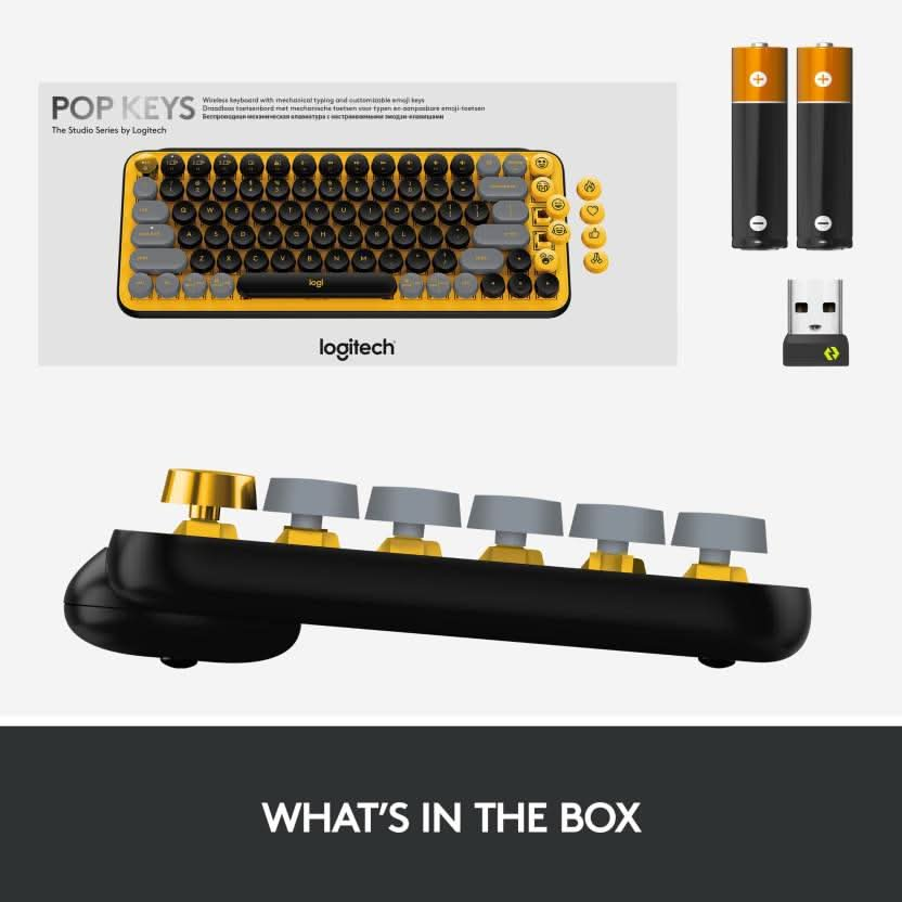 LOGITECH POP KEYS MECHANICAL WIRELESS KEYBOARD YELLOW