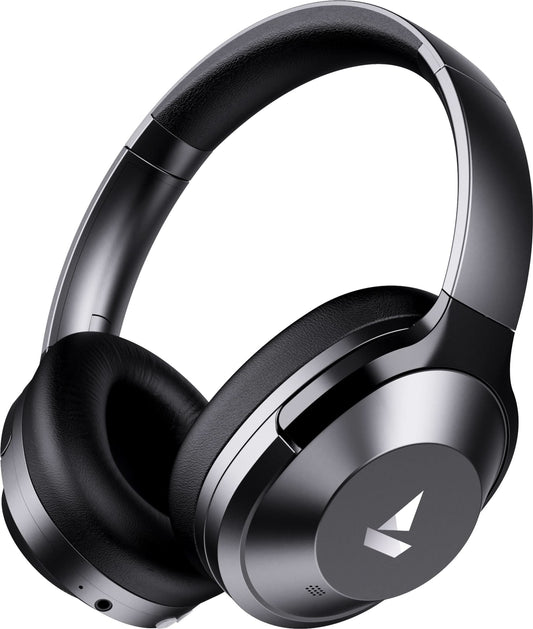 Boat Nirvanaa 751 ANC Hybrid Active Noise Cancellation Bluetooth Headset (Gunmetal Grey)