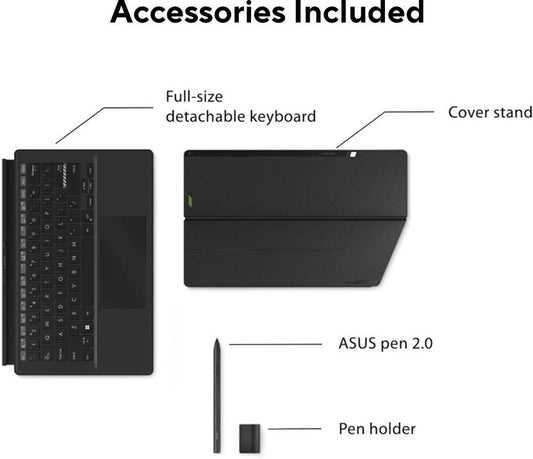 ASUS VIVOBOOK 13 SLATE OLED INTEL PENTIUM QUAD CORE N6000 - (8 GB/256 GB SSD/WINDOWS 11 HOME) T3300KA-LQ111WS 2 IN 1 LAPTOP  (13.3 INCH, BLACK, 0.78 KG, WITH MS OFFICE)