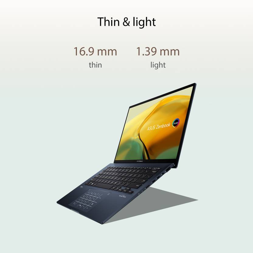 ASUS ZENBOOK 14 OLED TOUCH INTEL EVO P-SERIES INTEL CORE I5 12TH GEN 1240P - (16 GB/512 GB SSD/WINDOWS 11 HOME) UX3402ZA-KN531WS THIN AND LIGHT LAPTOP  (14 INCH, PONDER BLUE, 1.39 KG, WITH MS OFFICE)