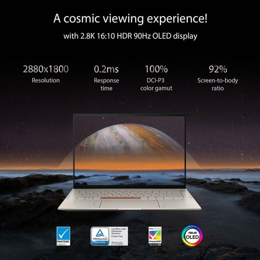 ASUS Zenbook 14X OLED Space Edition Touchscreen Intel H-Series Intel Core i5 12th Gen 12500H - (16 GB/512 GB SSD/Windows 11 Home) UX5401ZAS-KN521WS Thin and Light Laptop  (14 inch, Titanium, 1.40 kg, With MS Office)