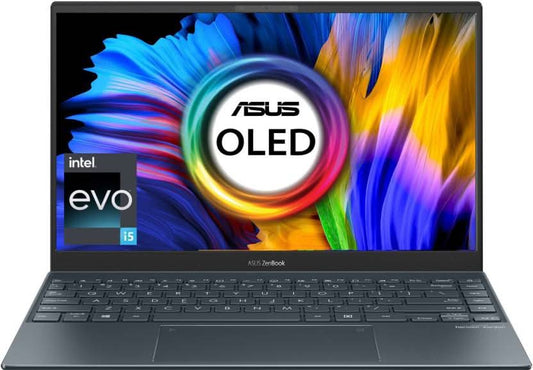 ASUS Zenbook 13 Intel EVO Intel Core i5 11th Gen 1135G7 - (8 GB/512 GB SSD/Windows 11 Home) UX325EA-KG502WS Thin and Light Laptop  (13.3 Inch, Pine Grey, 1.14 Kg, With MS Office)
