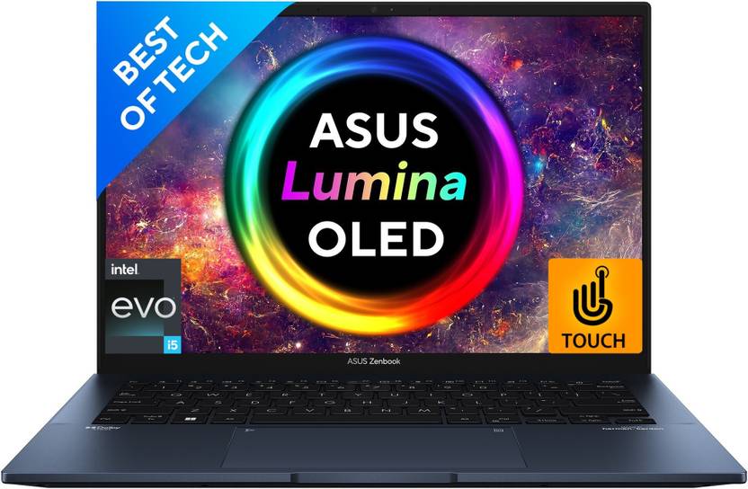 ASUS ZENBOOK 14 OLED TOUCH INTEL EVO P-SERIES INTEL CORE I5 12TH GEN 1240P - (16 GB/512 GB SSD/WINDOWS 11 HOME) UX3402ZA-KN531WS THIN AND LIGHT LAPTOP  (14 INCH, PONDER BLUE, 1.39 KG, WITH MS OFFICE)